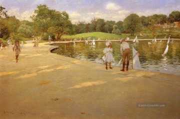 William Merritt Chase Werke - The See für Miniatur Yachts aka Central Park William Merritt Chase